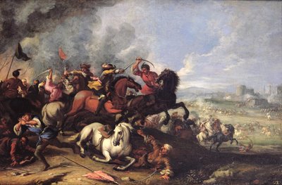Escena de batalla de Jacques Courtois